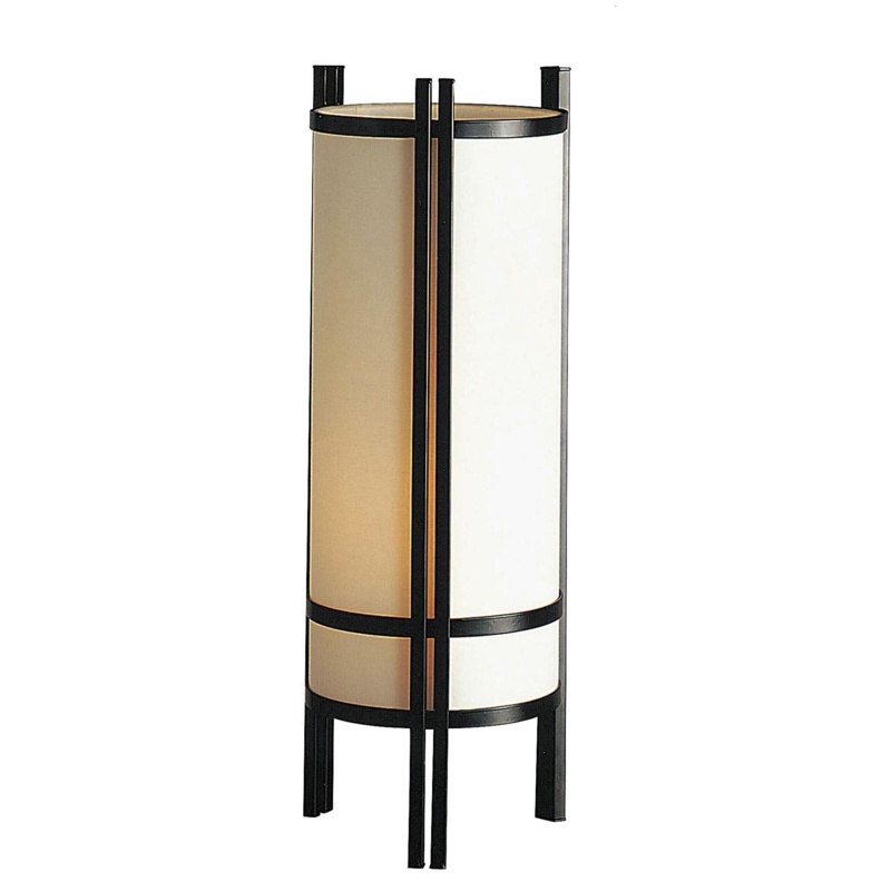 Shoji Inspired Linen And Wood Table Lamp