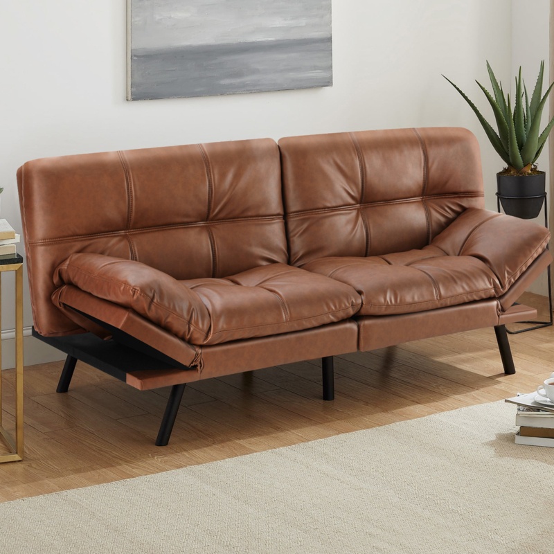 Sholley 71'' Vegan Leather Sofa