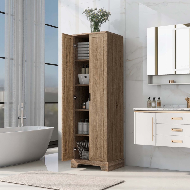 Shondre Freestanding Linen Cabinet