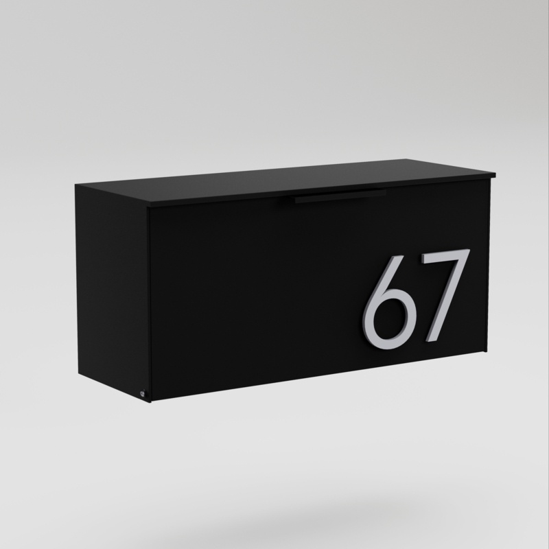 Short Stack Wall Mounted Steel Mailbox