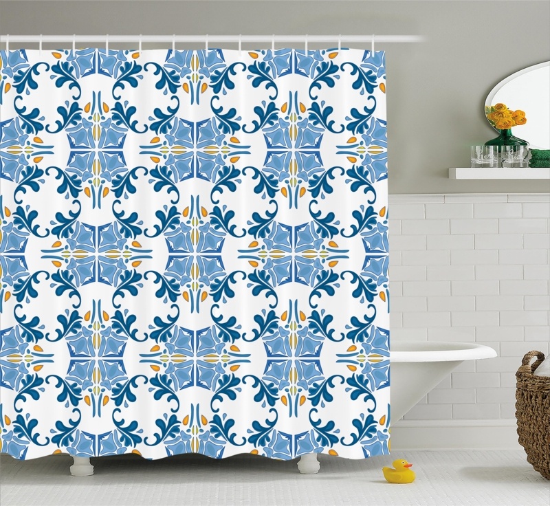 Shower Curtain with Hooks Included