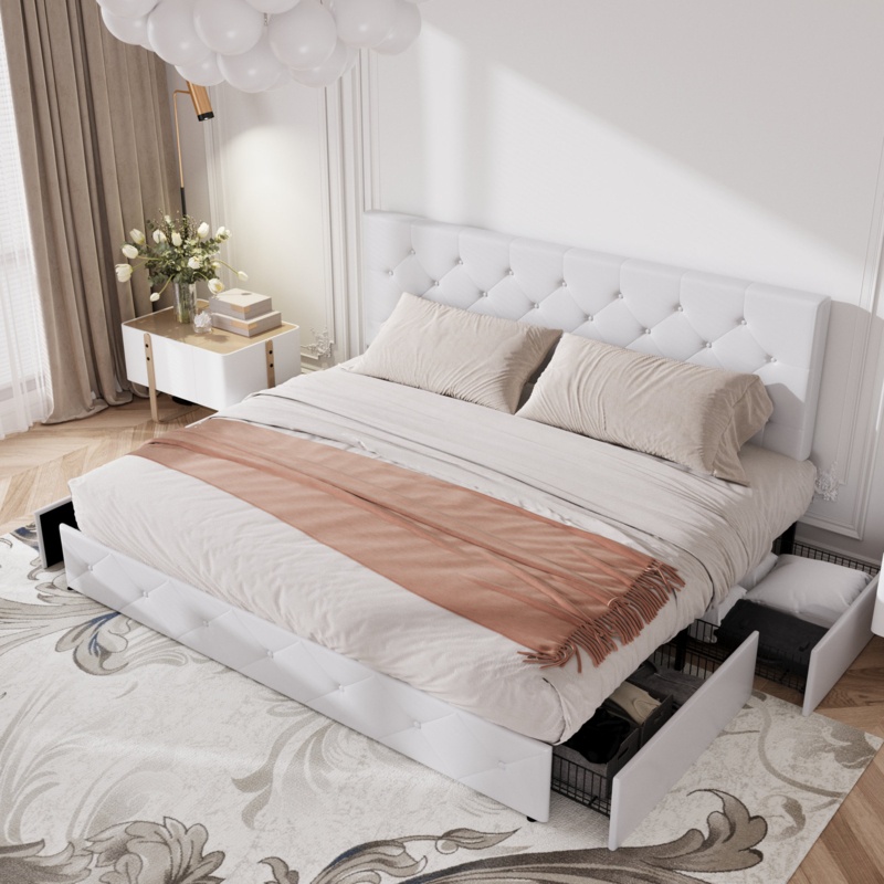 Silvester Upholstered Platform Storage Bed