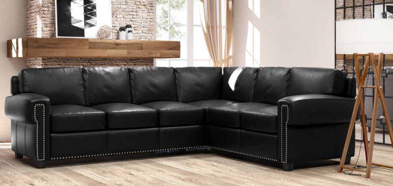 Sioux 2 - Piece Leather Sectional