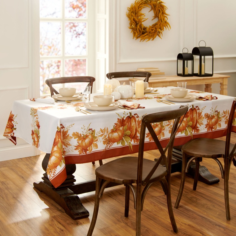 Slayton Rectangle No Pattern Polyester Tablecloth