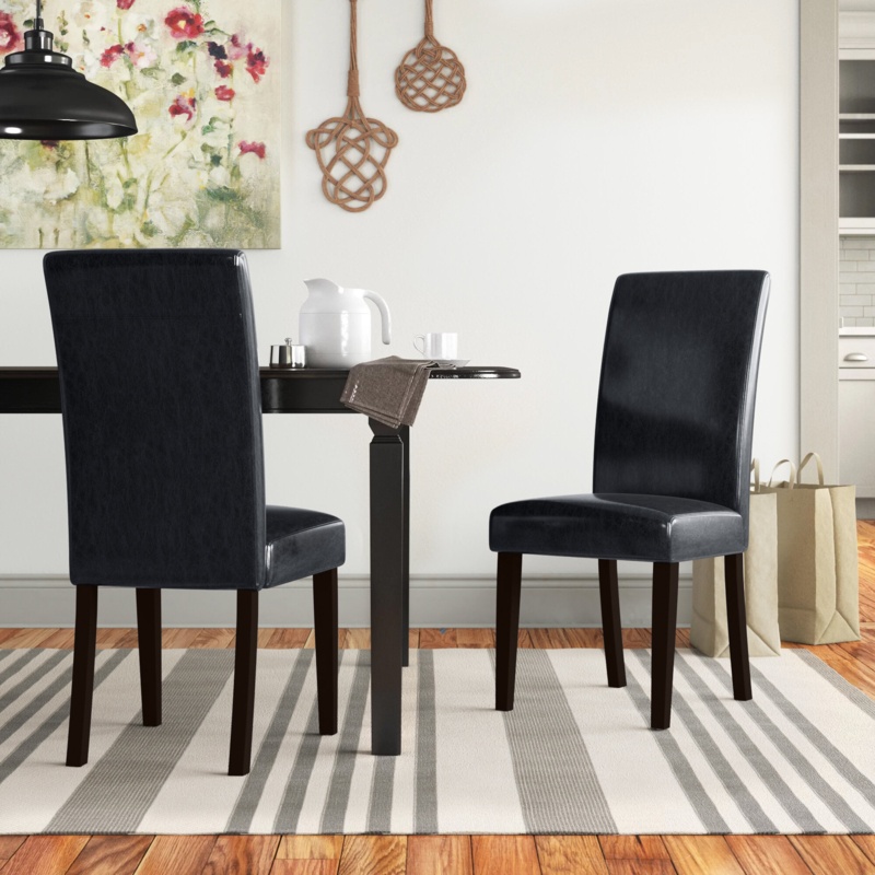 Solid Back Parsons Chair
