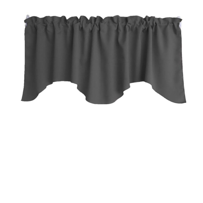 Solid Poplin Scalloped Valance