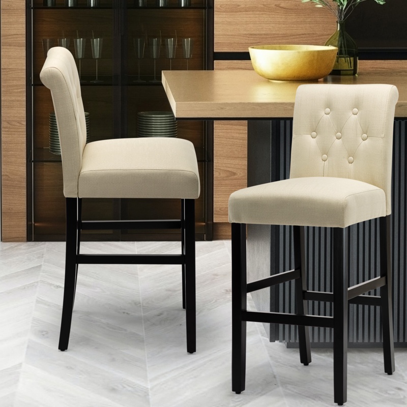 Solid Wood 28'' Bar Stool