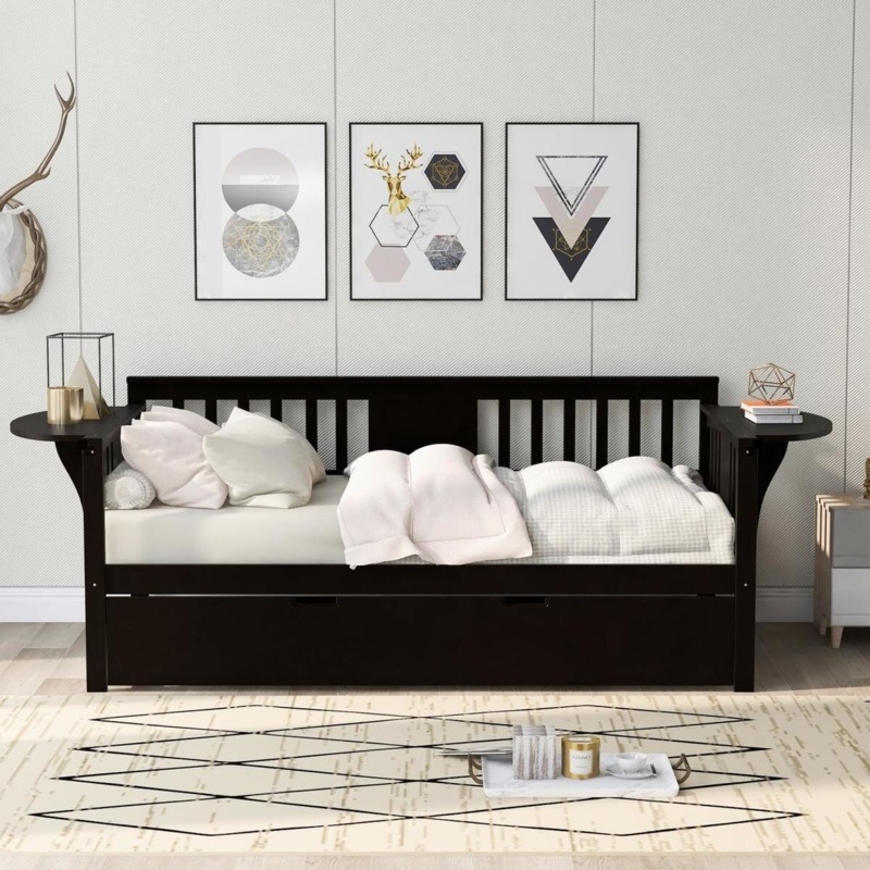 Solid Wood Daybed with Trundle