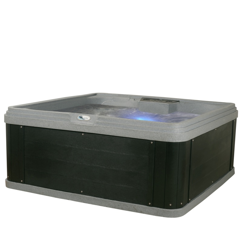 Soothe LS 6-Person Lounger 70 Stainless Jet Hot Tub with True Stainless Heater, Ozone Multi LED Lighting and Ice Bucket