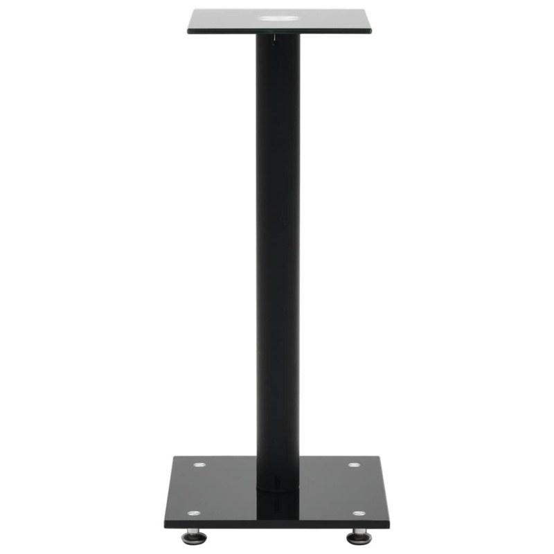 Speaker Stands Tempered Glass 1 Pillar Design