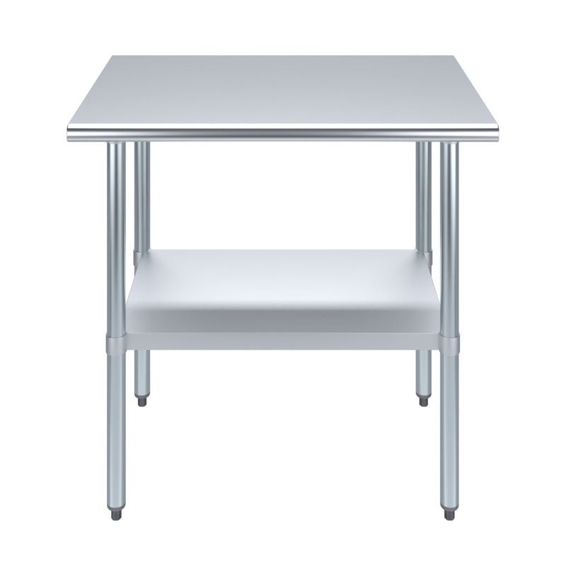 Stainless Steel Top Height-Adjustable Workbench