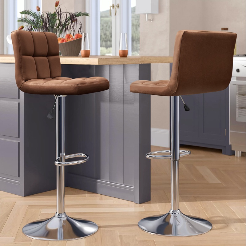 Stallcup Swivel Adjustable Height Bar Stool
