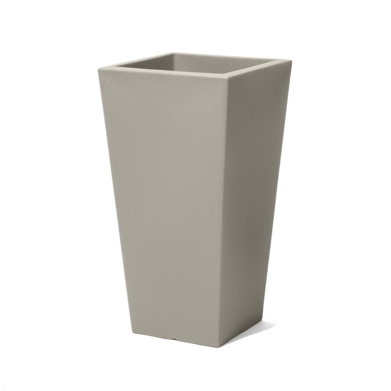 Step2 Tremont Square Black Self-Watering Plastic Pot Planter