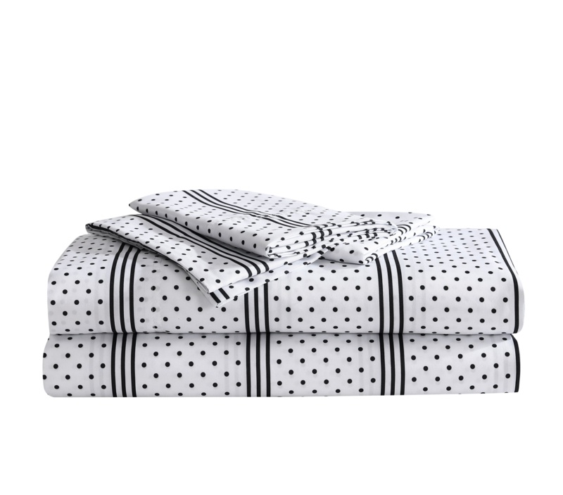 Striped Microfiber Sheet Set