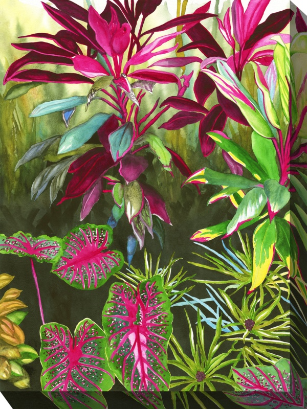 Suchitra Bright BotanicalsOutdoor Wall Canvas Art