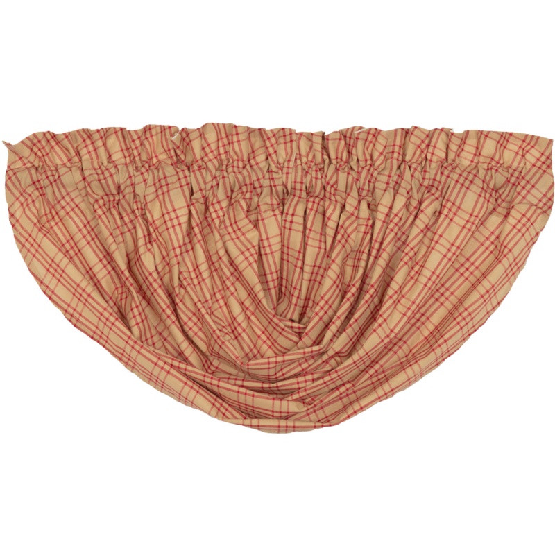 Surikova Plaid Cotton Balloon 60'' W Window Valance