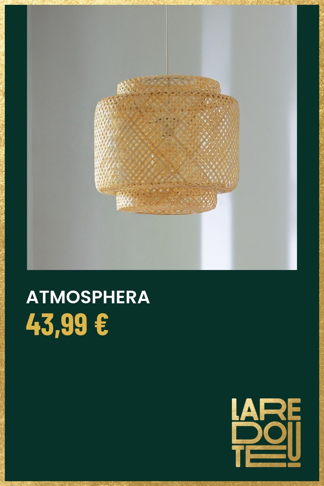 Suspension "liby" En Bambou