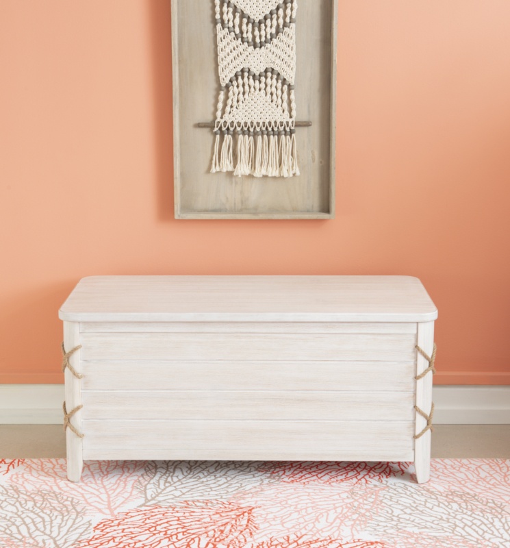 Sydney Cedar-Lined Wood Blanket Storage Chest