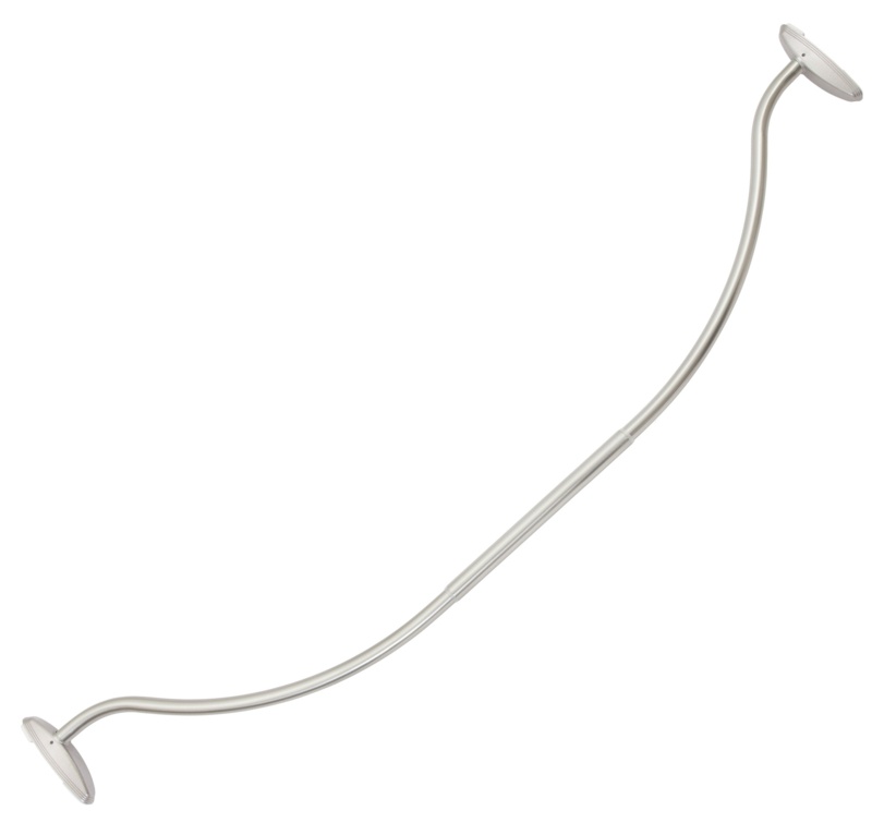 Tate 72'' Curved Tension Shower Curtain Rod