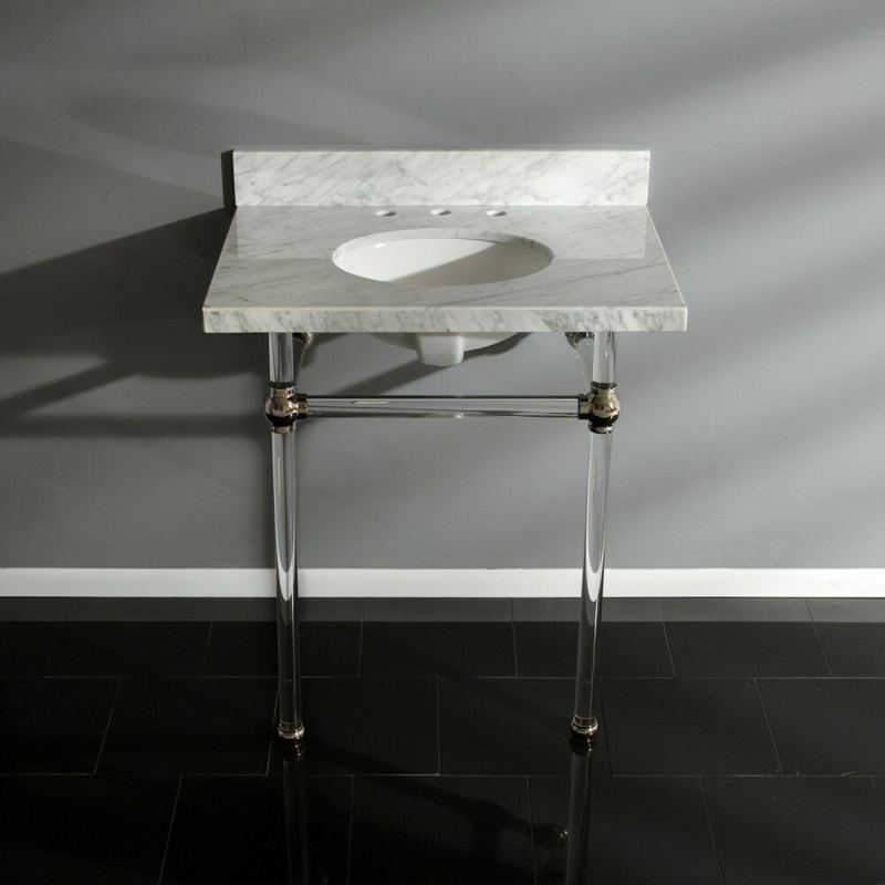 Templeton Rectangular Console Bathroom Sink with Overflow