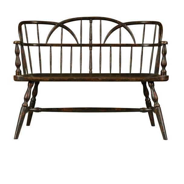 The Hoop Back Wood Bench
