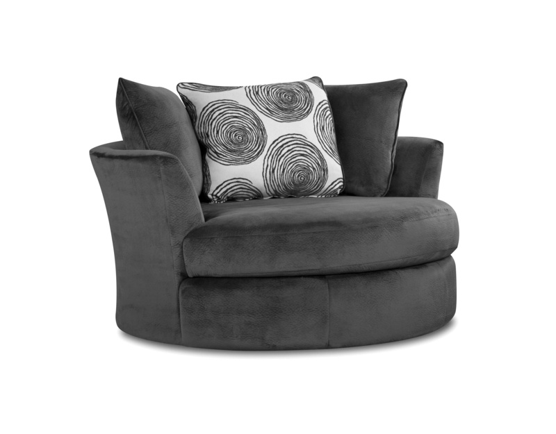 Theophania 58 Inch Full 360 Degree Swivel Barrel Chair