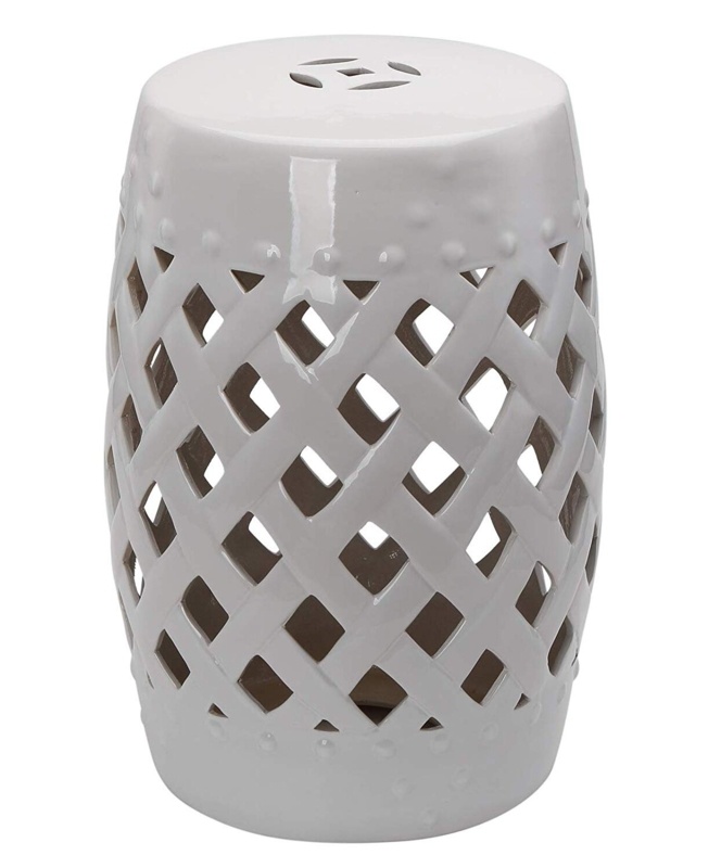 Tillia Porcelain Stoneware Temperature (semi-porcelain) Accent Stool