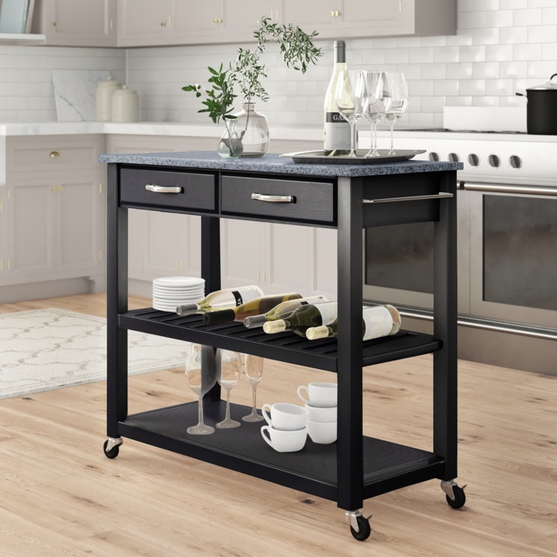 Timmy Granite Kitchen Cart