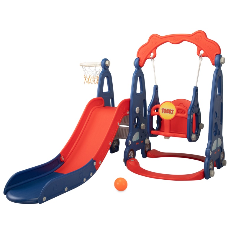 Tobbi 3 In 1 Slide And Swing Set