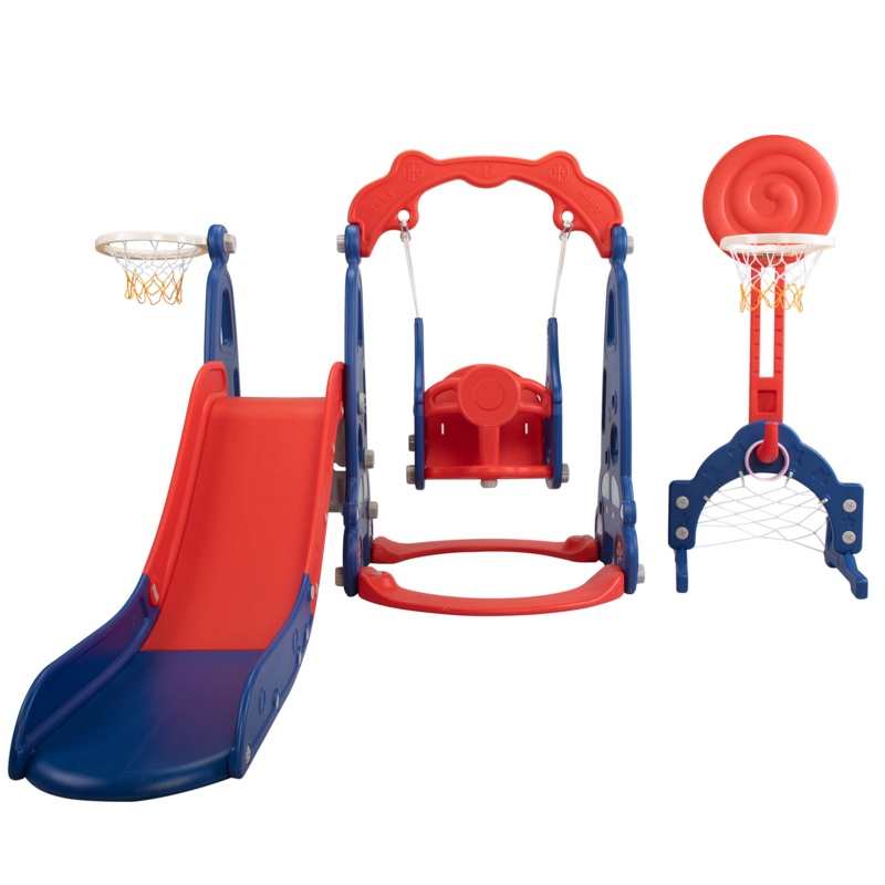 Tobbi Plastic Swing Set with 1 Swing(s) , 1 Slide(s)
