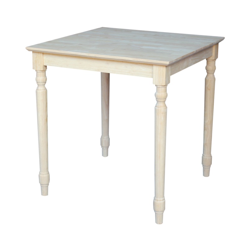 Turned Solid Wood Dining Table