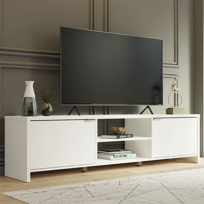 TV Stand, TV Table with Cable Management