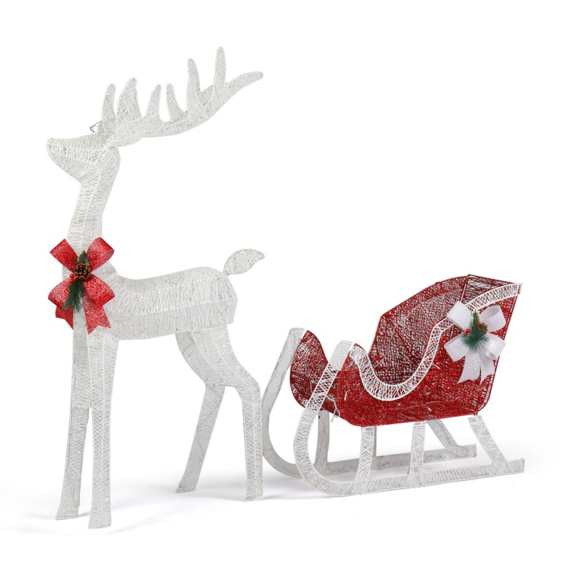Tyringham Lighted Elk Deer Decoration Display