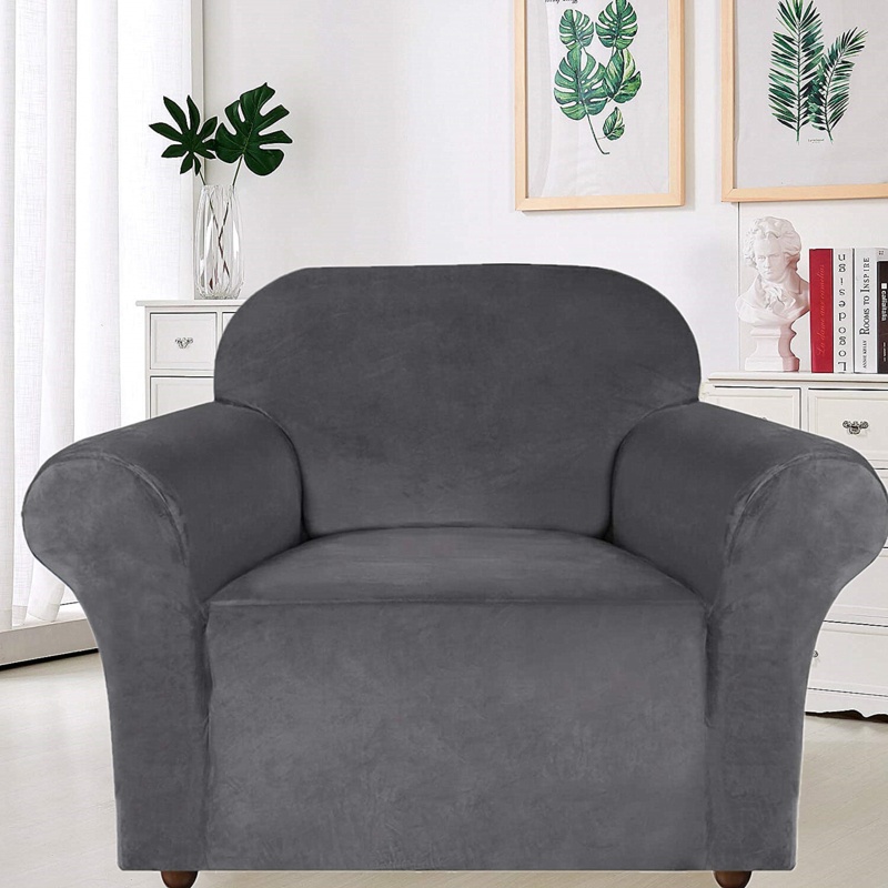 Ultra Soft Thick Stretch Box Cushion Armchair