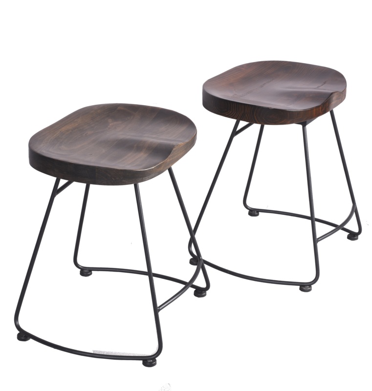 Underclift Solid Wood 18.5'' Counter Stool