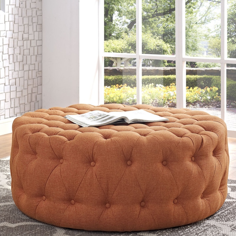 Upholstered Pouf