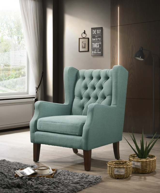 Upholstered Wingback Chair