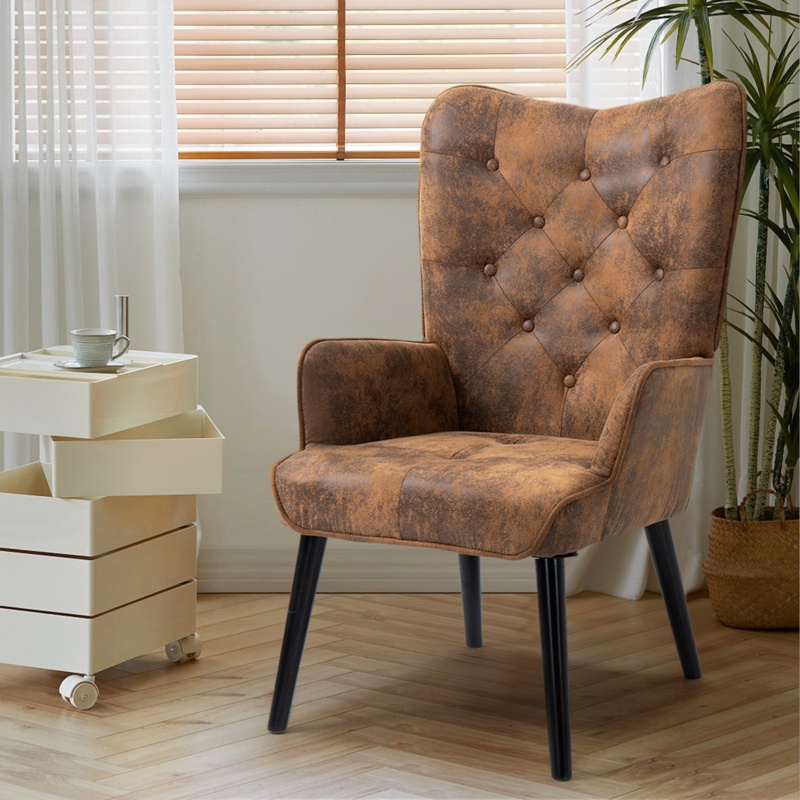 Upholstered Wingback Chair