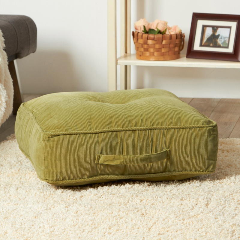 Vachel Corduroy Microfiber Floor Pillow