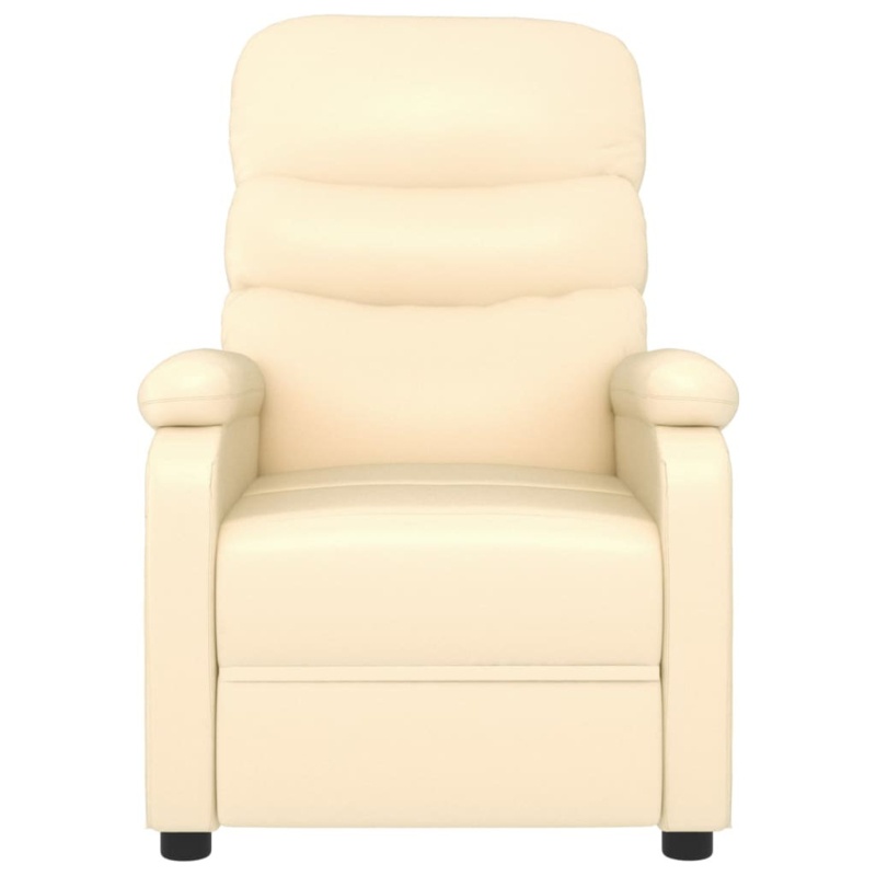 Vegan Leather Heated Massage Chair with Ottoman