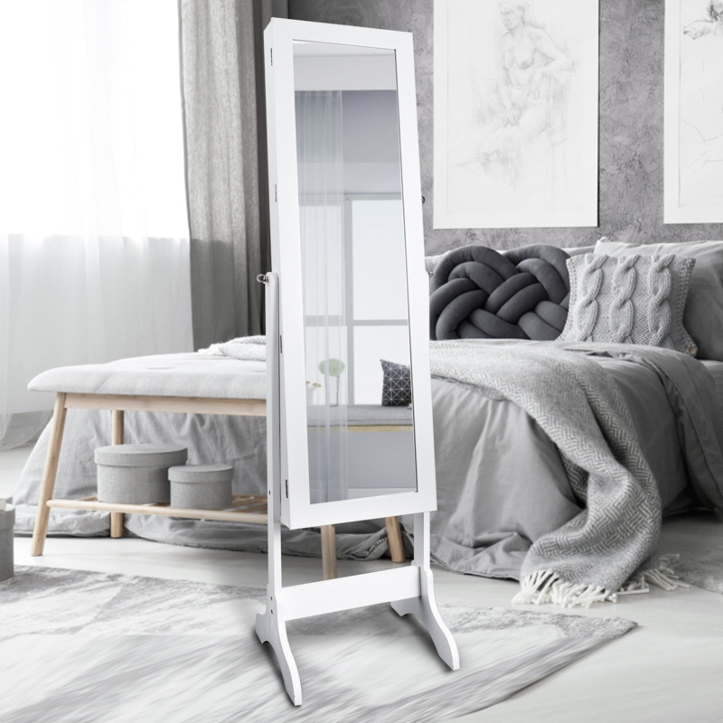 Velan 16.1" Wide Jewelry Armoire With Mirror