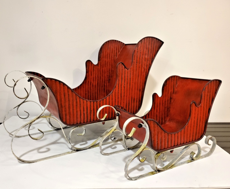 Victorian Sleighs 2 Piece Figurine Set