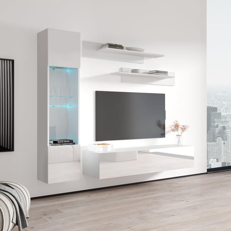 Viroqua Floating Entertainment Center for TVs up to 88"
