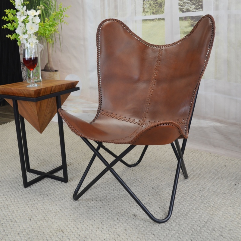 Warroad Leather Accent Chair
