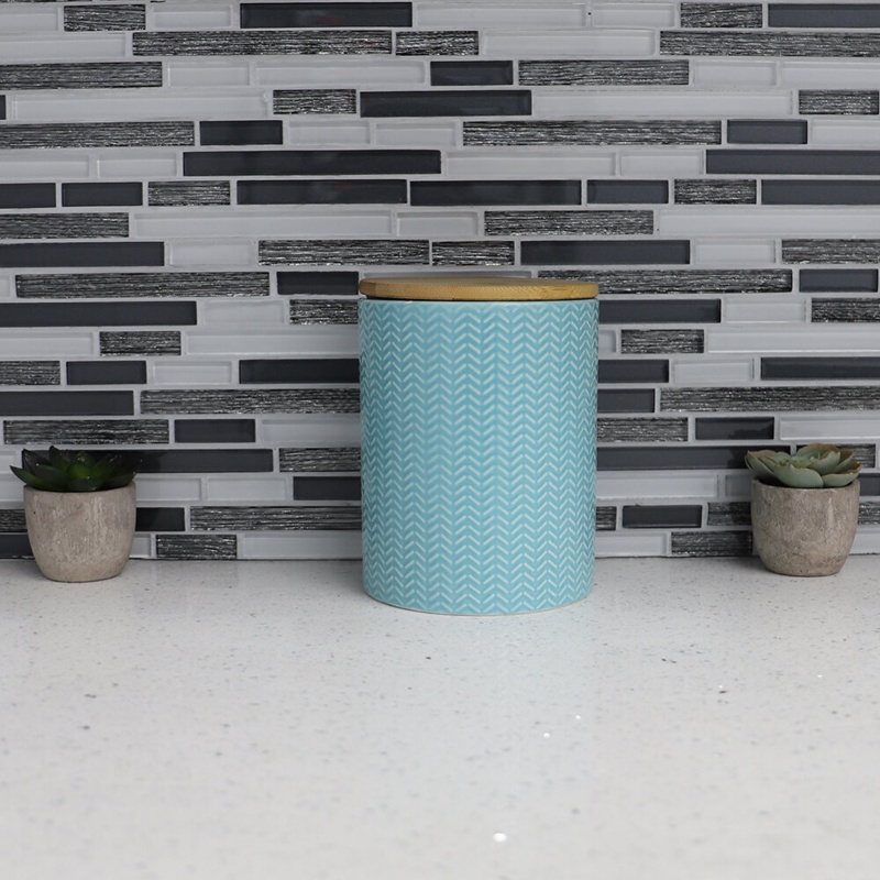 Wave Ceramic Kitchen Canister