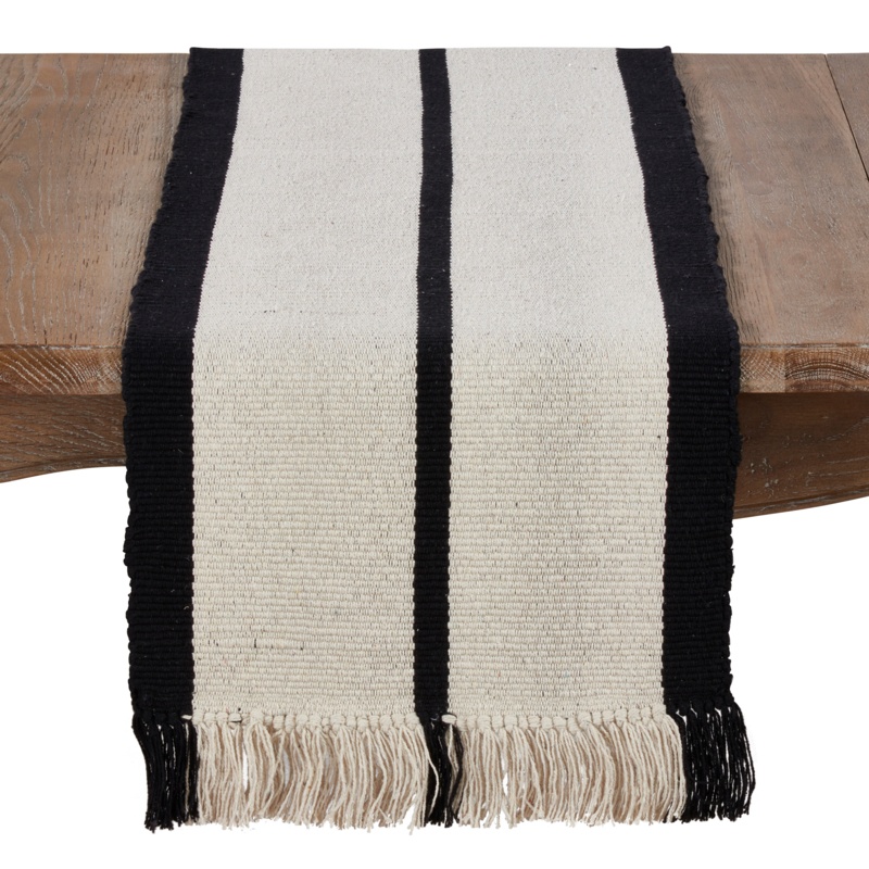 Wintour Rectangle Striped Cotton Table Runner