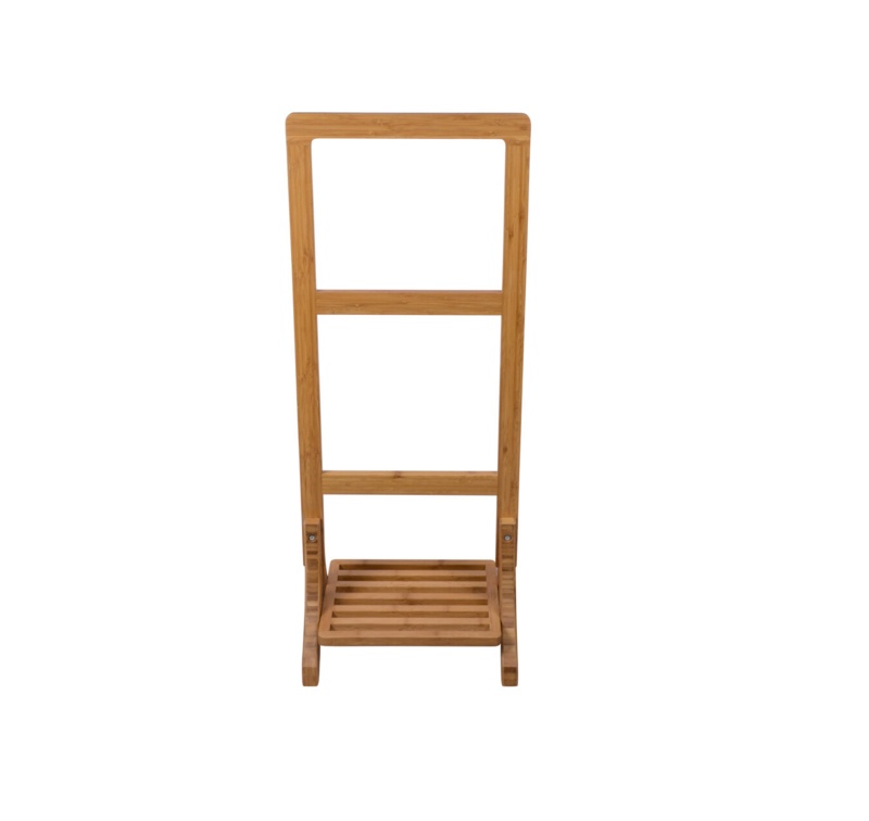Wood Freestanding Towel Rack
