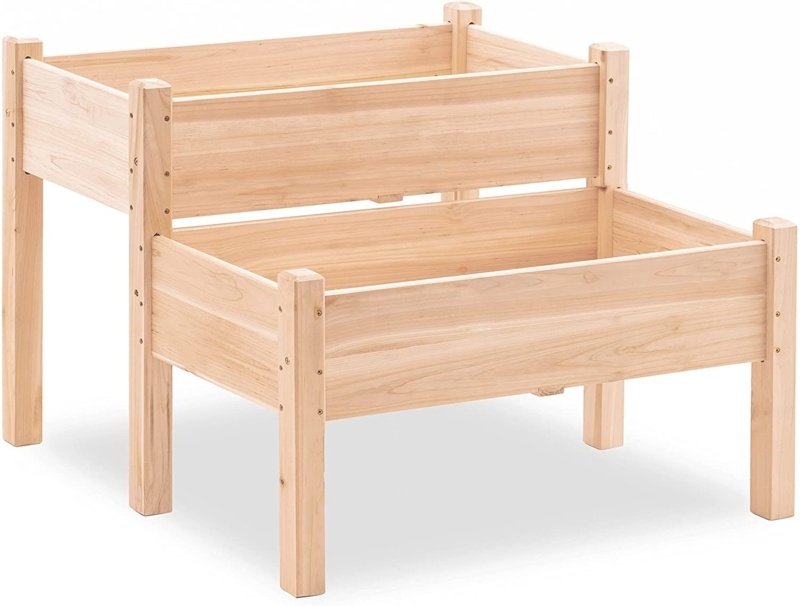 Wood Outdoor Raised Garden Bed