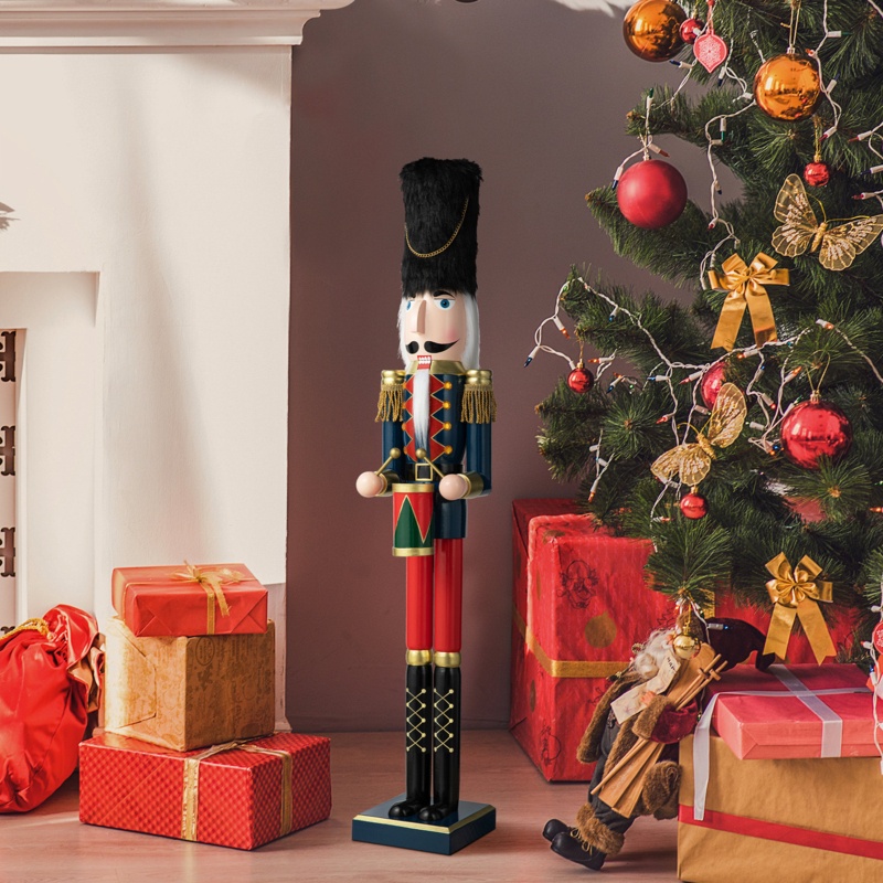 Wooden Harrill Drummer Nutcracker