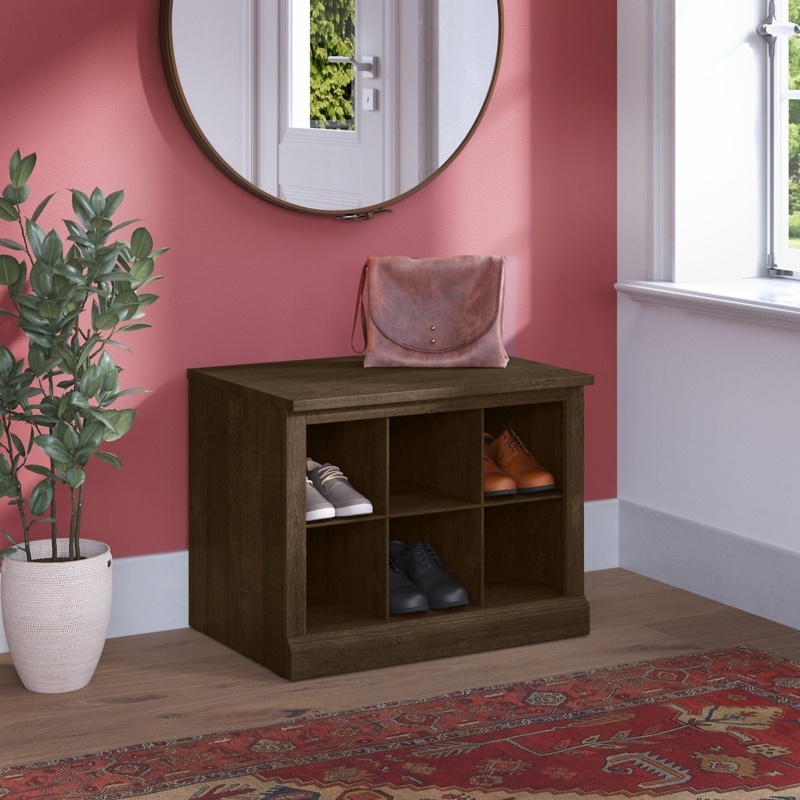 Woodland Hall Tree 24'' W with Bench and Shoe Storage